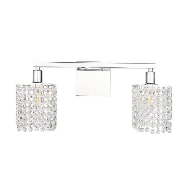 Olivia 2-light Glam Clear Crystals Vanity Light