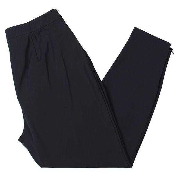 Shop St John Womens Dress Pants Tech Twill Crop Overstock