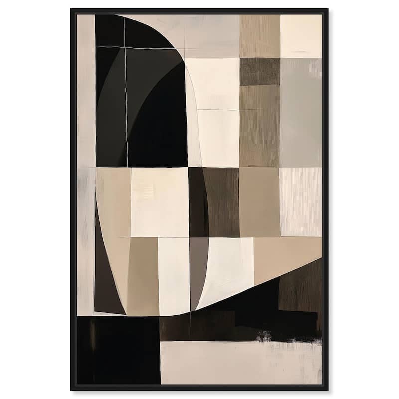 Modern Shapes II Canvas by Art Remedy - 30" x 45" - Black