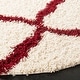 preview thumbnail 34 of 162, SAFAVIEH Dallas Shag Giusy Trellis 1.5-inch Thick Rug