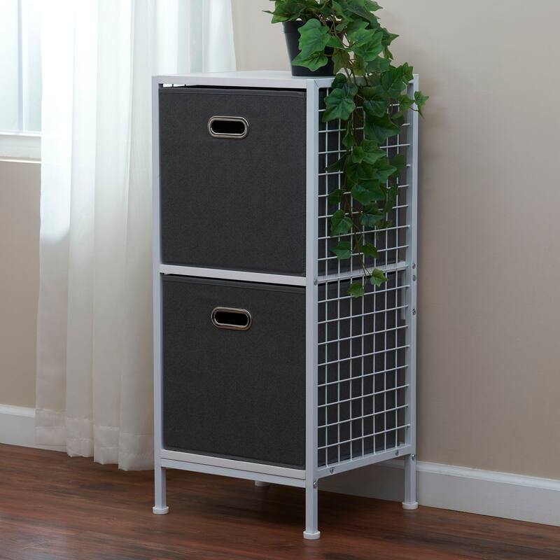 Household Essentials Fabric Storage Bins, Set of 2