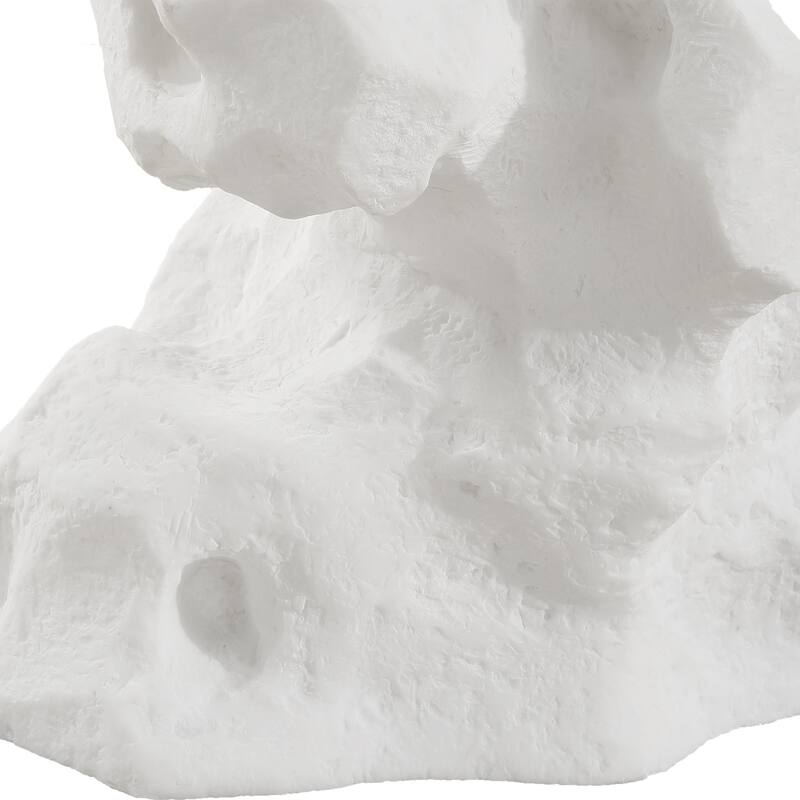 Uttermost Remnant White Stone Drink Table - 24.5'' H X 12.5'' W X 12.5'' D