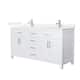 Option White / White Quartz Top / Brushed Nickel Hardware