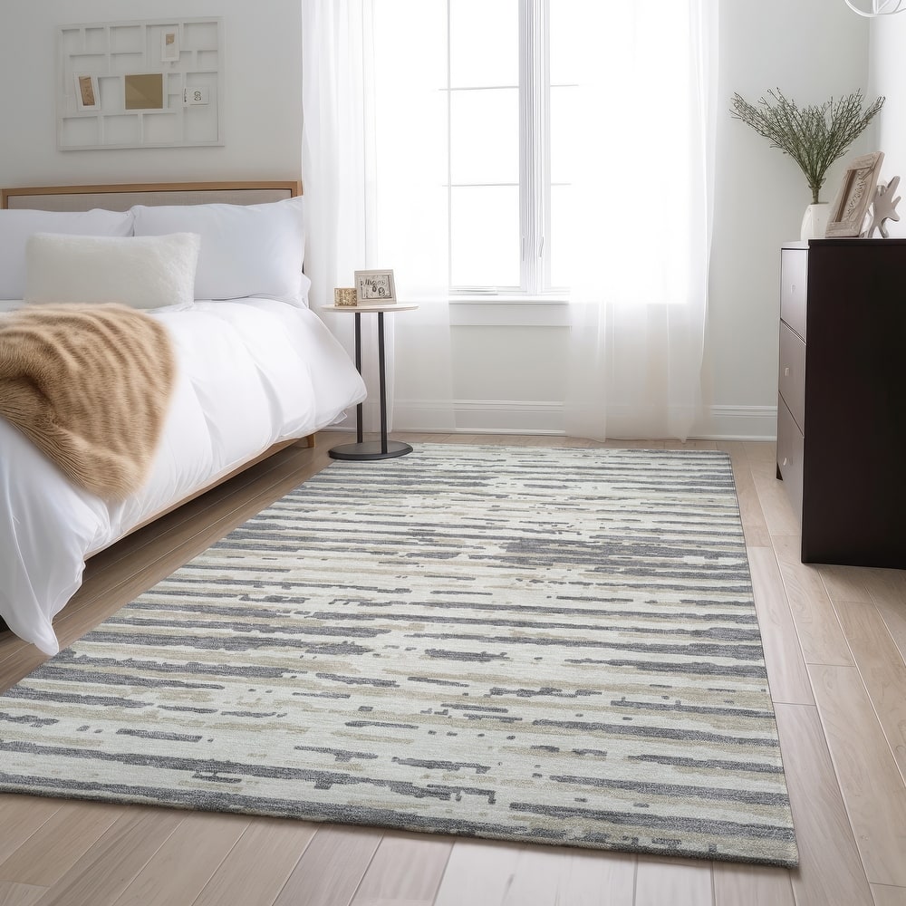 Premium Washable Super Soft Modern Scratches Mayfield Rug