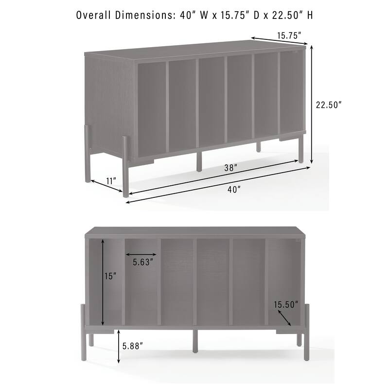 Crosley Greenwich Medium Record Storage Console