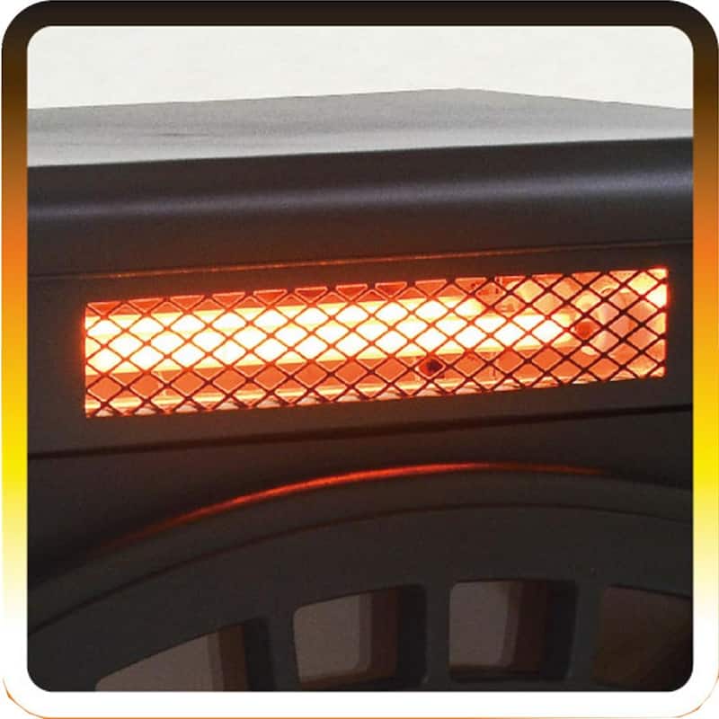 Hudson 15" Stove Fireplace - 15 - 15 - Black
