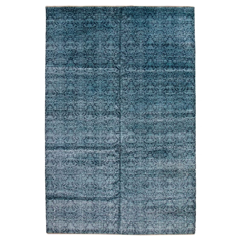 ECARPETGALLERY Hand-knotted Heritage Blue Wool Rug - 9'10 x 15'0 - Blue - 9'10 x 15'0