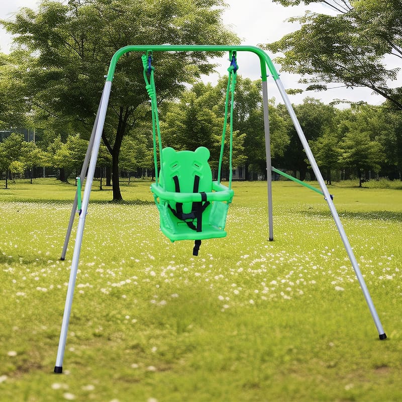 Playground Indoor/Outdoor Playset Full Bucket Baby Toddler Swing Sets