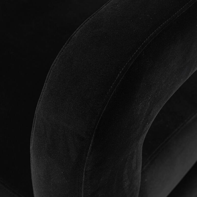 Manhattan Comfort Amirah Velvet Lounge Chair