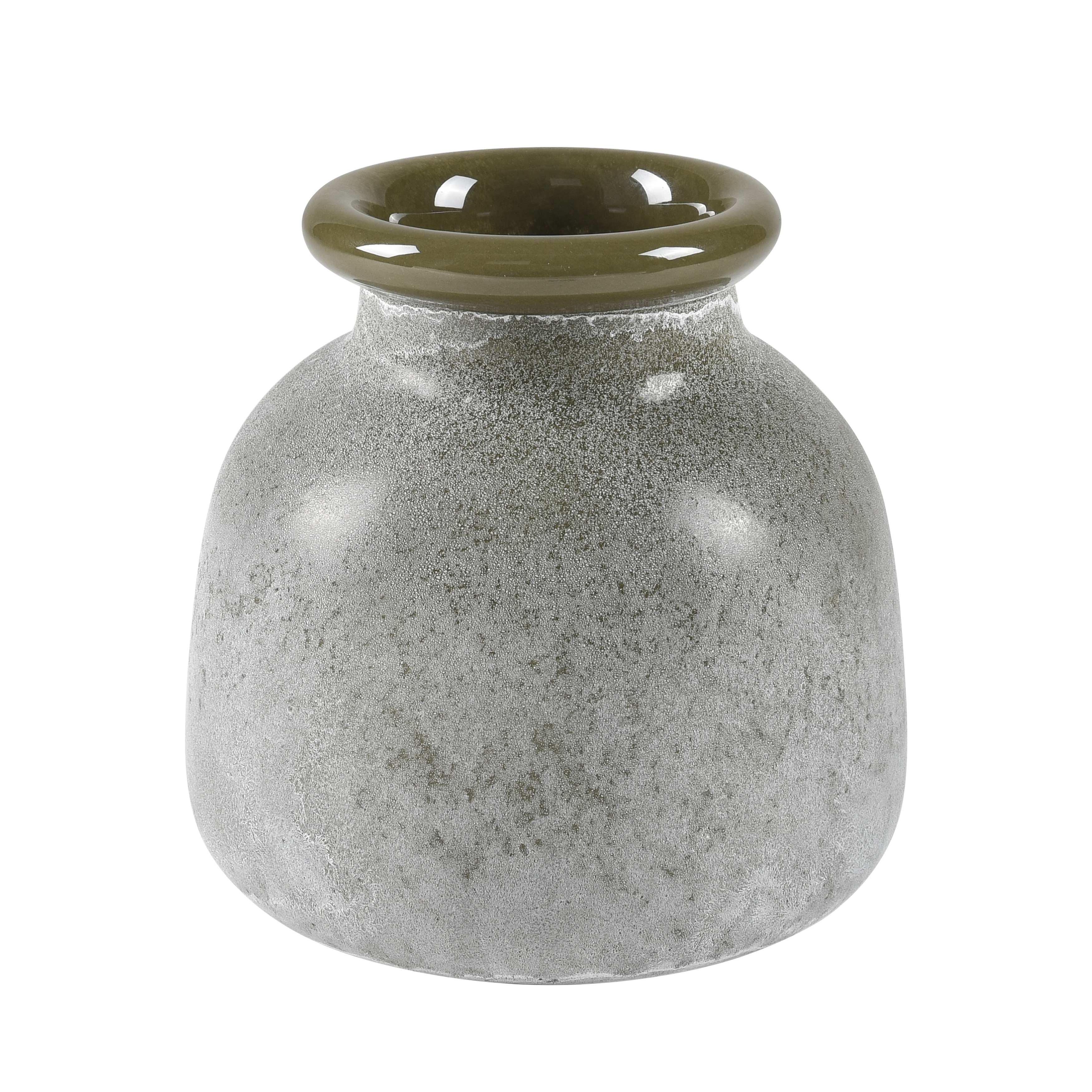 Atlas Rustic Crackled Glass Vase