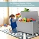 preview thumbnail 6 of 18, Toy Box Toy Storage Chest Bench with Safety Hinged Lid for Ages 3+