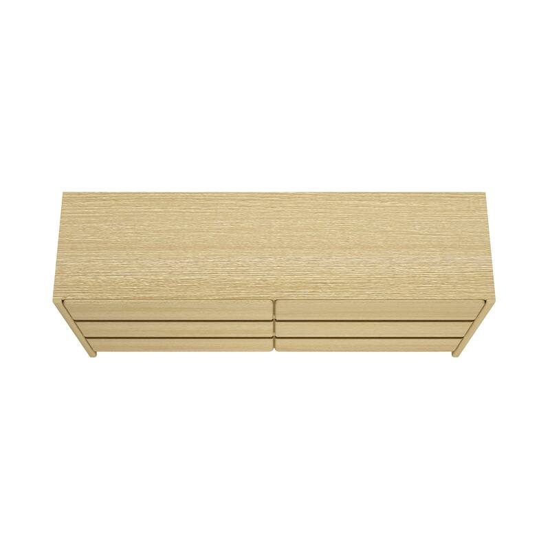 Manhattan Comfort Linda Modern 6 Drawer Double Wide Dresser