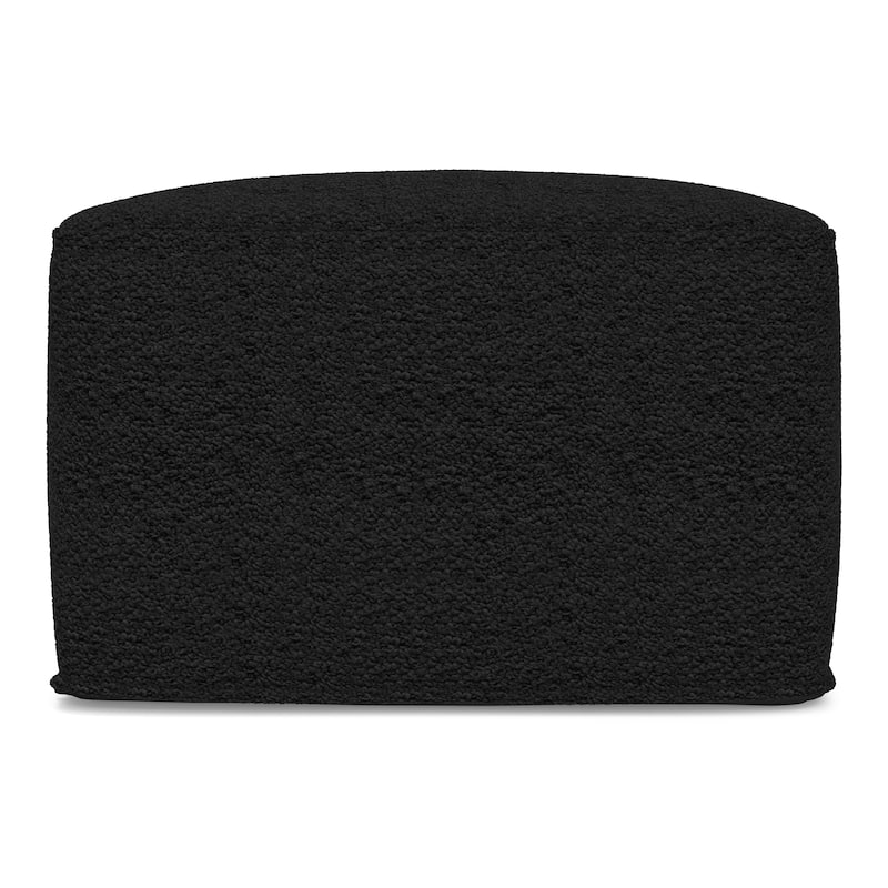 WYNDENHALL Lyanna Contemporary Square Pouf in Boucle
