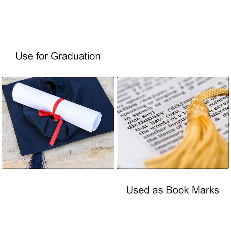 6.5" Silky Bookmark Tassels with Loop for DIY Craft Accessory, 20Pcs Rose Pink - Rose Pink