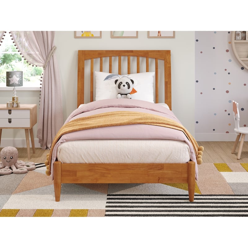 Orleans Solid Wood Low Profile Sleigh Platform Bed
