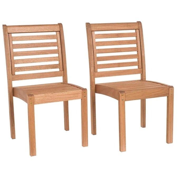Patio chairs without arms best sale