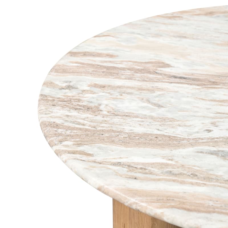 SAFAVIEH Couture Tylee Solid Wood/Marble Coffee Table - 36Wx36Dx16H