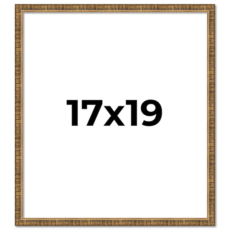 17x19 Frame Gold Kingsley Distressed Solid Wood Picture Frame Width