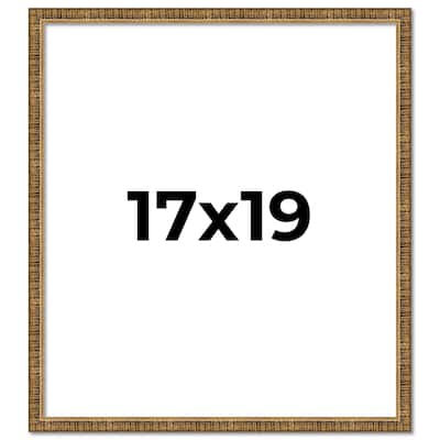 17x19 Frame Gold Kingsley Distressed Solid Wood Picture Frame Width