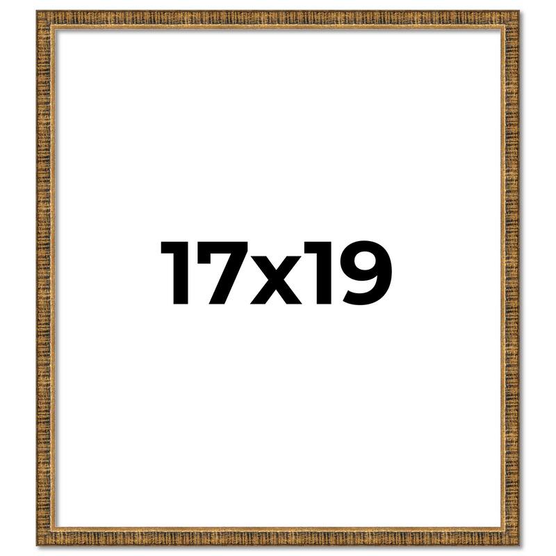 17x19 Frame Gold Solid Wood Picture Frame - Complete Modern Photo