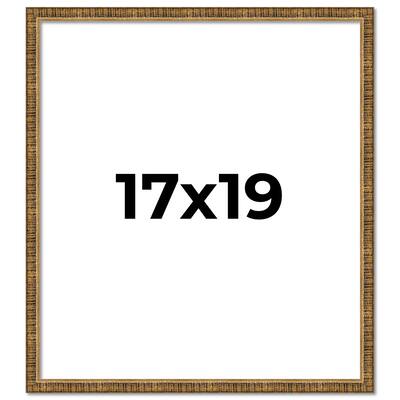 17x19 Frame Gold Solid Wood Picture Frame - Complete Modern Photo