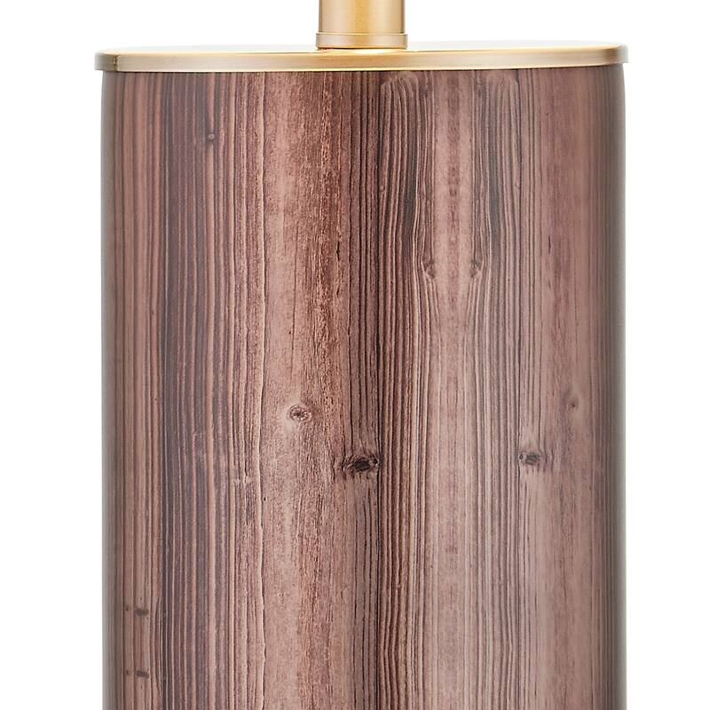 25.5" Blue/Nickel Bedside Table Lamp Set (Set of 2)