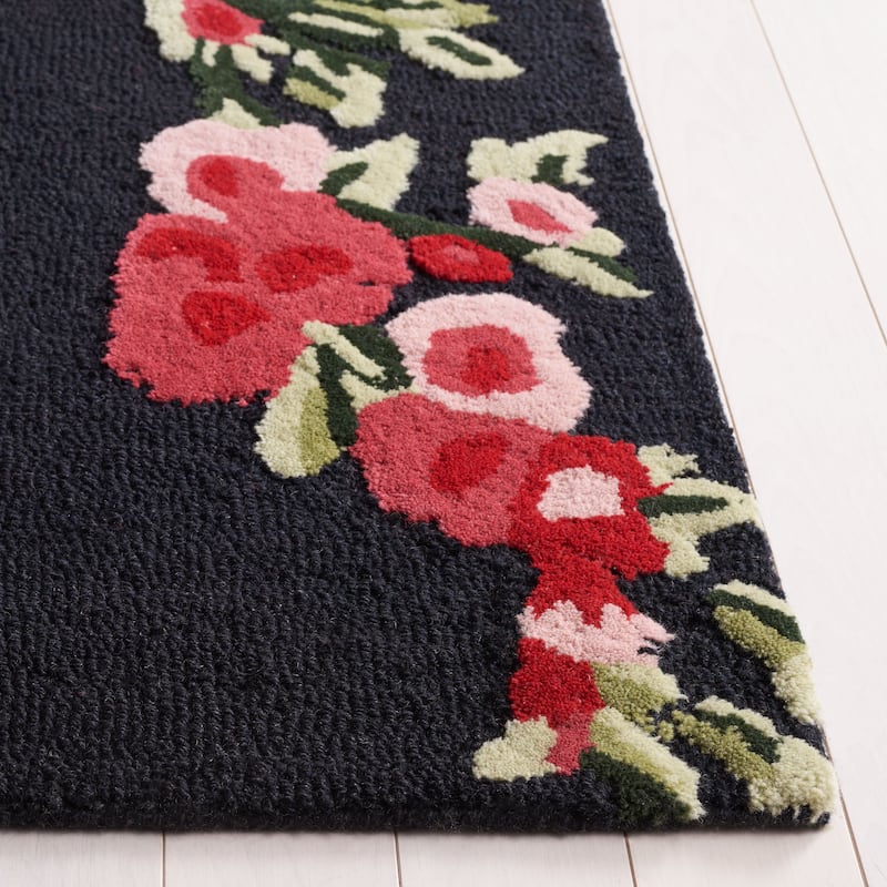 SAFAVIEH Handmade Jardin Kathchen French Country Floral Wool Rug