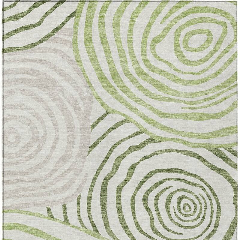 HomeRoots Abstract Transitional Rectangle Outdoor Rug
