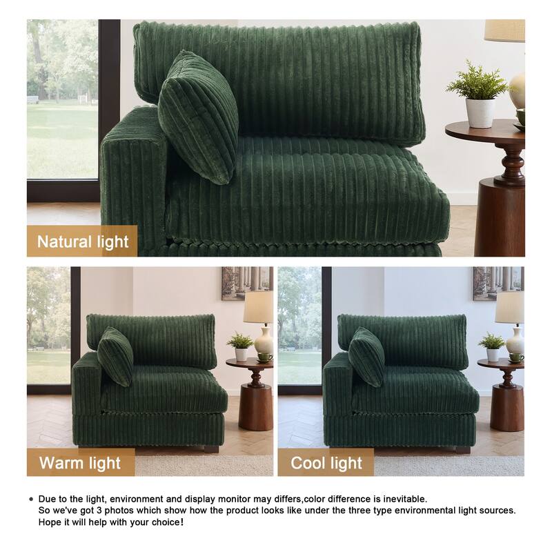 Plush Faux Fur Accent Sofa Chair