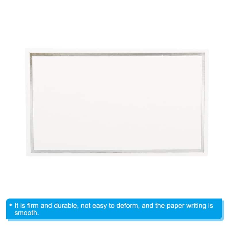 Blank Greeting Cards,100Pcs Favor Decor Foldable Blank Card, Silver Tone White - Silver Tone White
