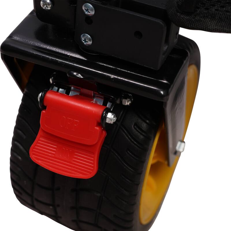 Big large capacity Folding cart Extra Long Extender Wagon Cart Folding Wagon Garden Shopping Beach Cart (black +orange)