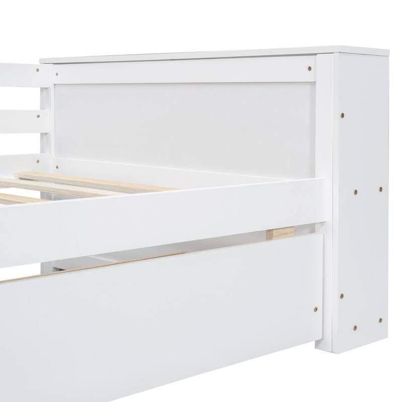Double sofa bed with shelves and drawers