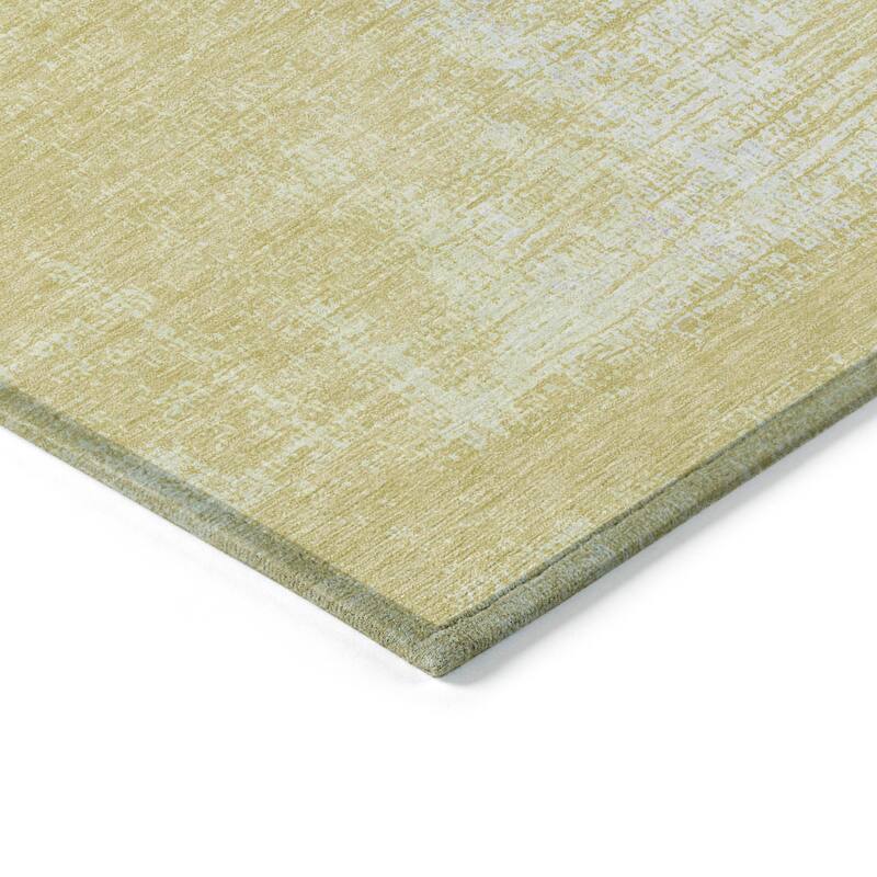 Machine Washable Indoor/ Outdoor Chantille Abstract Solid Rug