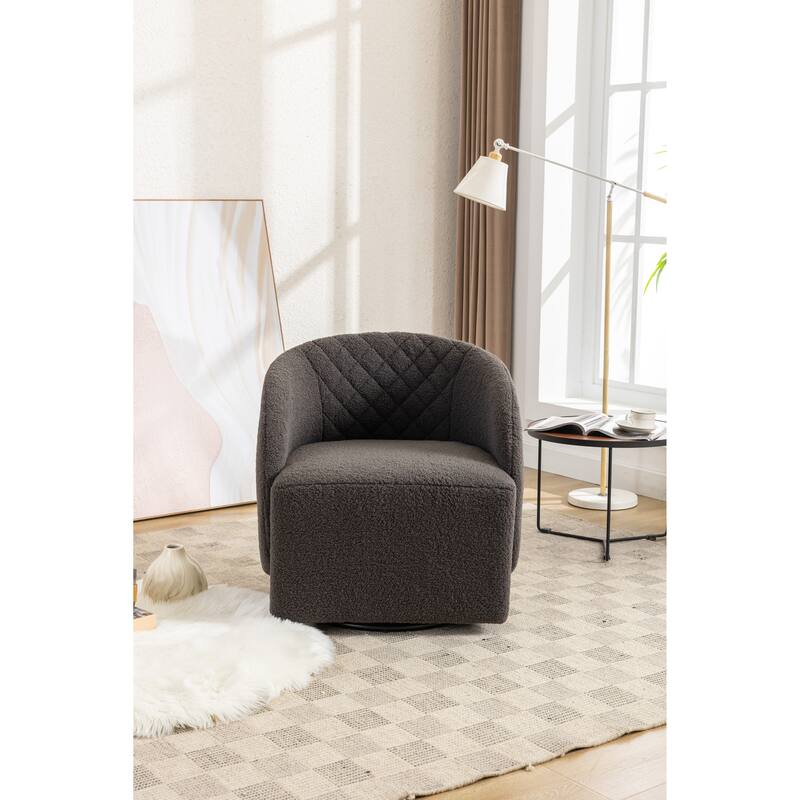 Teddy Fabric Swivel Chair for Living Room - Bed Bath & Beyond - 38412991
