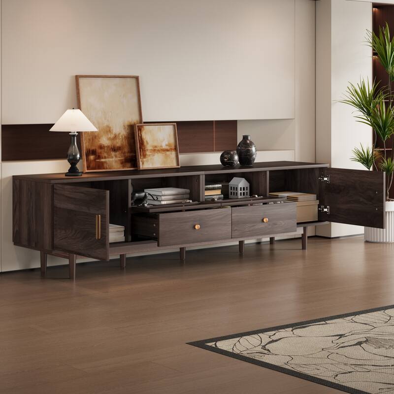 76" TV Stand with Drawers for Living Room/Bedroom