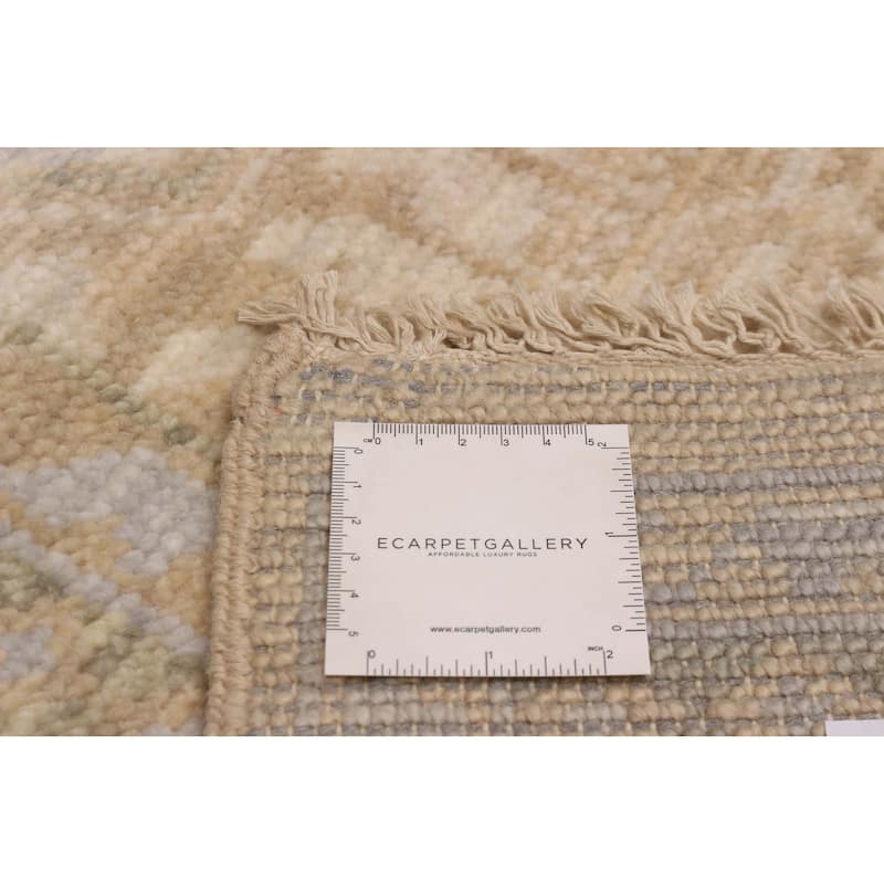 ECARPETGALLERY Hand-knotted Mamluk Tan Wool Rug - 9' 2" x 11' 9"