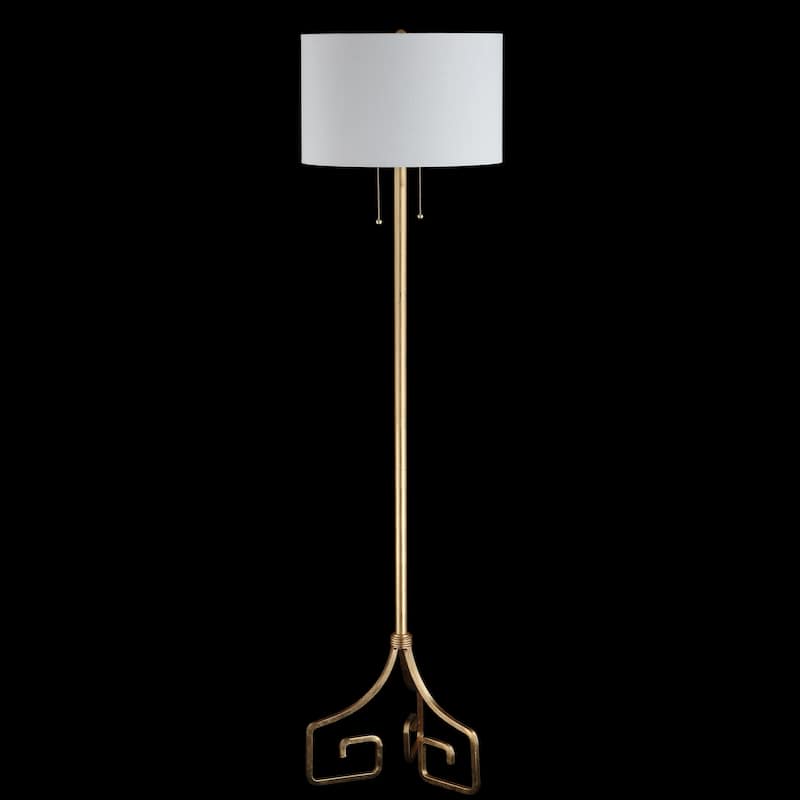 Axel 61.5" Metal LED Floor Lamp, Gold by JONATHAN Y