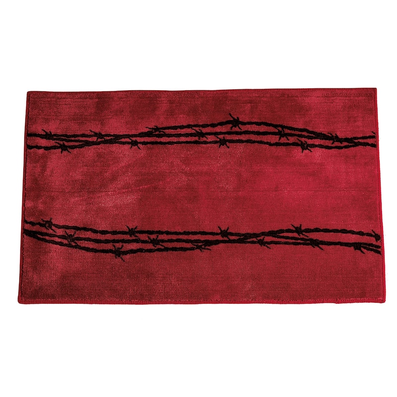 Paseo Road by HiEnd Accents Barbwire Print Rug, 1PC