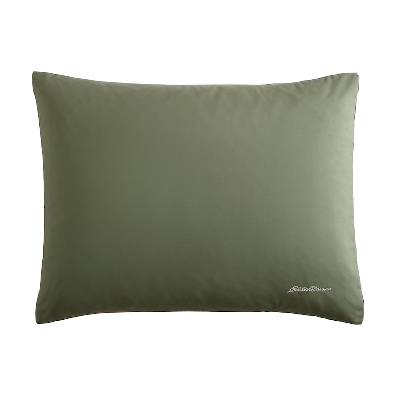 Eddie Bauer Skyline Stripe Reversible Green Comforter Set