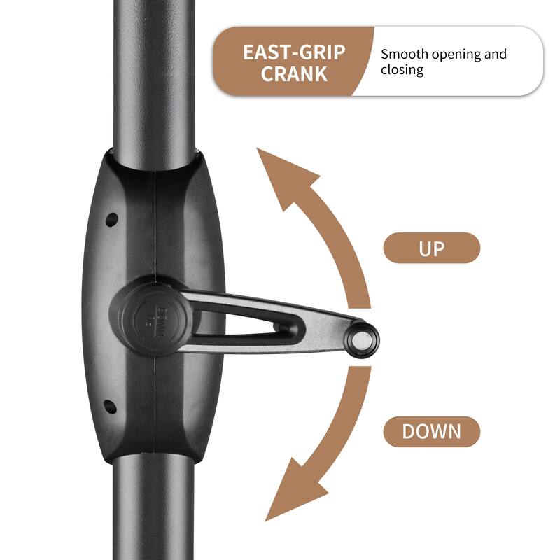 Autlaycil 7.5FT Patio Umbrella with Tilt and Crank