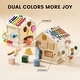 preview thumbnail 8 of 6, Tiny Land® Cottage Activity Cube - Morandi