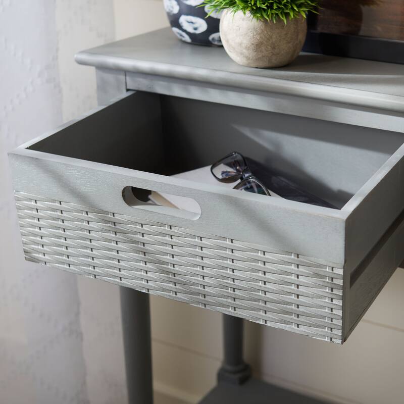 SAFAVIEH Macie 3-Drawer Console Table - 47.3" W x 13" L x 29.5" H - 47.3" W x 13" L x 29.5" H - 47Wx13Dx30H
