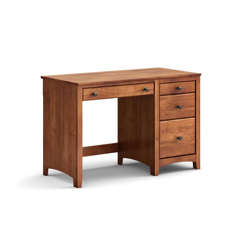 Arch+Haven Solid Wood 4 Drawer Desk