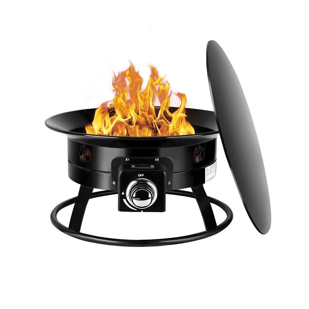Camplux, Enjoy Outdoor Life Camplux 19-Inch Auto-Ignition Gas Fire Pit