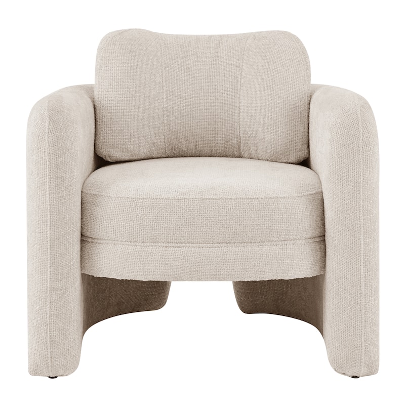 NPD Furniture Deryll Chenille Accent Arm Chair