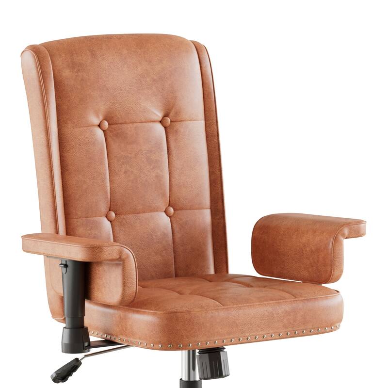 Adjustable Desk Chair Executive Office Chair Computer Chair Ergonomic Mid Back with 360°Swivel, Home Office Desk Chair