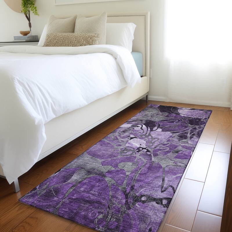 Malu Artistic Abstract Weather Resistant Timeless Fusion Outdoor Rug