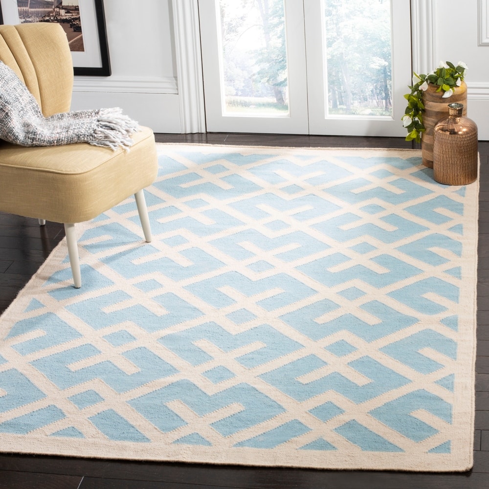 SAFAVIEH Handmade Flatweave Dhurries Eildine Modern Moroccan Wool Rug