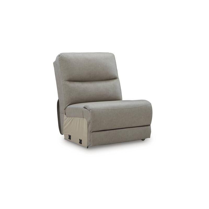 Signature Design by Ashley Brannigan Gray 5-Piece Power Reclining Sectional - 142" W x 142" D x 42" H