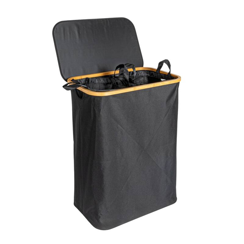 Household Essentials Laundry Hamper with Dual Mesh Liners and Lid